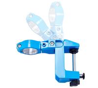 Estante para taladro multifuncional, para herramientas eléctricas ajustable, giratorio de 360 grados con estructura de aleación de aluminio, soporte de metal, organizador de taladros