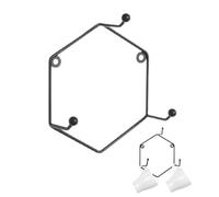 Estante para tazas, expositor hexagonal para ahorrar espacio, metal geométrico con diseño de múltiples ganchos, colgador organizador para vajilla, trapos, decoración del hogar, comedor, cafetería