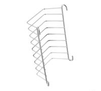 Estante para tostadas de acero inoxidable para rebanadas de pan y accesorios de freidora de aire, soporte de exhibición de cocina de 8 ranuras con pies elevados, acero 304 de grado alimenticio, com