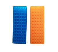 Estante para tubos de doble panel 60 posiciones, polipropileno, para tubos de microcentrifugación, 0,5 y 1,5 ml, 2 unidades