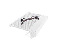 Estante para TV, soporte para monitor, organizador de montaje sin taladro para monitor, pantalla, computadora, medios, mesa, teléfono, regazo, cámara universitaria