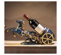 Estante para vinos Estante para almacenamiento de vino Soporte para almacenamiento de vino Asiento de caballo de estilo europeo Decoración para gabinete de vino Botella de vino (B) Beauty Comes