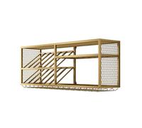 Estante para vinos montado en la Pared metálica con luz LED, estantería para Botellas de Licor con Soporte para Cristales, estanterías organizadoras flotantes para la Barra y decoración del