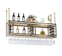 Estante para vinos, Soporte para Copas de Vino, estantes flotantes para Barra, Mueble para licores, Almacenamiento, exhibición de Botellas, Estante de Pared para Cocina, decoración