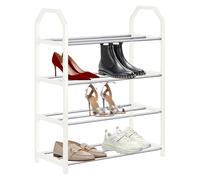 , estante para zapatos de 4 etapas -estante para zapatos que ahorra con 4 niveles | Estantes de reloj incomparables para viajes verticales estables, gran organizador de control de zapatos