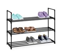 Estante para zapatos, organizador, zapatero metálico apilable, plástico