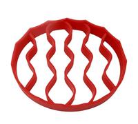 Estante pequeño para , resistente al calor, para freír el aire, práctica estantería de silicona, accesorios para pescado de carne