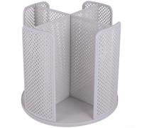 Estante plástico giratorio 22x24x24cm del almacenamiento del tenedor de vaso de papel 360° para ps