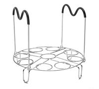 Estante plegable de acero inoxidable con asas de silicona diseñado para adaptarse a cocinas de 6 cuartos y 8 cuartos (B)