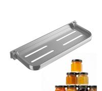 Estante Plegable Para Baño - Panel De Pared De Aleación De Aluminio De 30x13,5x3 Cm, Estante Flotante Compacto | Soporte Que Ahorra Espacio Con Soporte Estable, Práctico Complemento De Almacenamiento