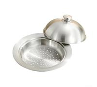 Estante plegable para woks y cacerolas, rejilla de cocción multiusos de acero inoxidable 304, 27,5 cm