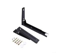 Estante plegable retráctil para horno, solución montada en la pared para la gestión del espacio en cocinas (negro)