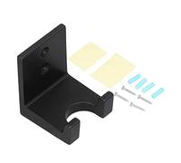 Estante portafiltro sin fondo, aleación de aluminio, viscosa, perforado, doble propósito, estante de pared para manipulación de café (Negro)