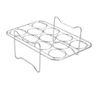 Estante portátil de acero inoxidable para freidora de aire a prueba de | Estante de acero inoxidable para vaporizador de huevos para sartenes, freidoras de aire