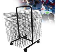 Estante portátil de almacenamiento de arte móvil con ruedas, solución versátil para galerías de artistas, estudios y espectáculos de manualidades, fácil de mover y ordenar obras de arte