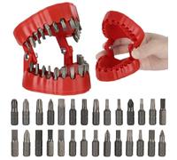 Estante portátil de almacenamiento de brocas de 1/4 pulgadas, soporte para brocas de prótesis dental, organizador magnético de brocas de cambio rápido, caja de almacenamiento de brocas en forma de