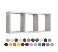 Estante rectangular de pared 3 compartimentos de elección mod. Tristano