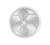 Estante redondo para vaporera hecho de acero inoxidable 304 con calentamiento rápido y construcción para ollas a presión, ollas y sartenes (29 cm)