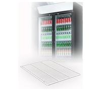 Estante Rejilla Frigorífico, Rack Congelador Plano con Borde Elevado | Acero carbono 6.5mm，Borde frontal elevado，Fácil limpieza，Para neveras, congeladores y vitrin(17.7x15.7 in/45x40 cm)