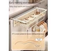 Estante sobre radiador con diseño Hueco, tendedero sin Taladro for barandilla de balcón, alféizar de Ventana, Sala de Estar y Dormitorio(Black,40cm/16in)