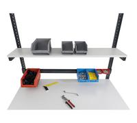 Estante superior eurokraft basic, para sistema de mesas de trabajo modulares WT