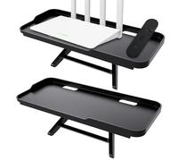 Estante superior para TV, 2 uds., 11, 81x4, 92 pulgadas, antideslizante, resistente, soporte de almacenamiento de 2 engranajes, perilla ergonómica, estante para pantalla de computadora con borde an.