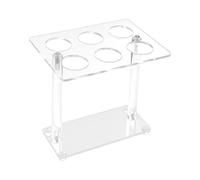 Estante transparente para conos de helado de 6/8/16 agujeros para soporte de exhibición acrílico creativo enrollado a mano para fiesta de sushi, boda, cumpleaños, helado, soporte transparente