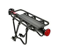 Estante trasero ajustable para bicicleta, asiento de bicicleta de aleación de aluminio, estante de equipaje, soporte trasero universal para bicicleta de montaña, equipo de ciclismo con accesorio para