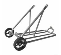 Estante trasero de aleación para Brompton de 16 pulgadas con rueda Easy | Construcción de aleación de aluminio, ligera pero fuerte, se adapta a Brompton de 16 pulgadas, incluye rodillo de rueda fácil