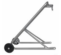 Estante trasero de aleación para Brompton de 16 pulgadas con rueda Easy | Construcción de aleación de aluminio, ligera pero fuerte, se adapta a Brompton de 16 pulgadas, incluye rodillo de rueda fácil