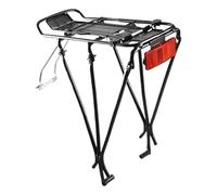 Estante trasero de bicicleta - Soporte de asiento trasero de aleación de aluminio de liberación rápida | Soporte de alforja de bicicleta con reflector, resistente, capacidad de carga de 50 kg, soporte