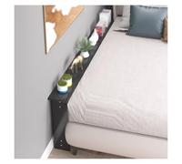 estante trasero del sofá Estante de almacenamiento para el lateral de la cama, tamaño compacto y fácil de limpiar, mesas para el respaldo del sofá fáciles de montar(Black,130x10x65cm/51x4x26in)