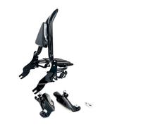 Estante Trasero Motocicleta Portaequipajes con Respaldo para Pasajeros Barra Sissy 1,5 Pulgadas