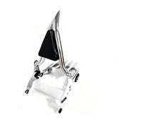 Estante Trasero Motocicleta Portaequipajes con Respaldo para Pasajeros Barra Sissy 1,5 Pulgadas