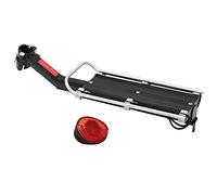 Estante Trasero para Bicicleta, Estante de Carga Desmontable de aleación de Aluminio para Bicicleta tripulada con luz Trasera para Bicicletas universales
