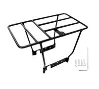 Estante trasero para scooter eléctrico, estante trasero grueso, aleación de aluminio, soporte de equipaje grueso