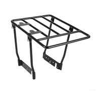 Estante trasero para scooter eléctrico, para portabicicletas Ninebot Max, estante plegable para equipaje, soporte de almacenamiento resistente, estante de asiento trasero de acero, antiarañazos