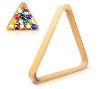 Estante Triangular De Madera Maciza para Pelotas Billar, Estilo Americano 30 × 30 × 3cm Snooker Ball Rack Triángulo Madera, Marco De Billar Profesional Madera Tamaño Estándar Soporte Pelota Billar
