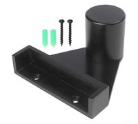 Estante triangular de madera para snooker que ahorra espacio para instalación en pared con soporte de tiza esencial para sala de billar (negro)