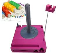 Estante universal for hilo, caja de carrete de hilo portátil, soporte bolas, artes y manualidades, almacenamiento de ganchos de ganchillo tejer de lana, adecuado for tejedores(Purple)