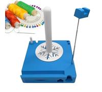 Estante universal for hilo, caja de carrete de hilo portátil, soporte bolas, artes y manualidades, almacenamiento de ganchos de ganchillo tejer de lana, adecuado for tejedores(Blue)