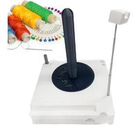 Estante universal for hilo, caja de carrete de hilo portátil, soporte bolas, artes y manualidades, almacenamiento de ganchos de ganchillo tejer de lana, adecuado for tejedores(White)