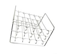 Estante vertical de 3 niveles para freidora de aire, parrilla de acero inoxidable para parrilla multipincho, forma cuadrada, se adapta a freidoras de aire y hornos, incluye 15 o 30 pinchos a prueba de