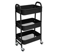 Estantera Metlica Modular de Almacenaje: Organizacin Verstil para Espacios y - Acero Galvanizado + 4 Baldas MDF, 70 x 39 x - 100Kg por Balda Estanteria cesta cesto o Multiuso de 3 pisos ( fruta-001)