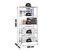 Estanteria 1800x900x400 MADERCLICK 5/400 GALVA/MADERA marca SIMONRACK