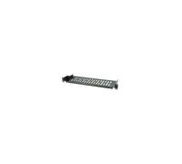 Estantería 1U 250mm Rack 19, perforada, negra 691650TS.1B