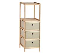 Estanteria 2 baldas 3 cajones natural colección KIPIT