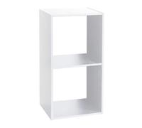 5 five simply smart 5five - Estantería Modular Mix'n'Modul, Blanca - 2 Compartimentos, 35 x 32 x 68 cm - Mueble de almacenaje para salón, Dormitorio y Oficina