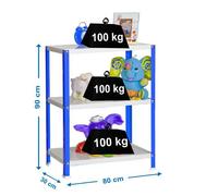 Estanteria 900x800x300 SIMONHOME CLASSIC MINI 3/300 AZUL/BLANCO marca SIMONRACK