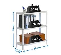 Estanteria 900x800x300 SIMONHOME CLASSIC MINI 3/300 BLANCO/BLANCO marca SIMONRACK